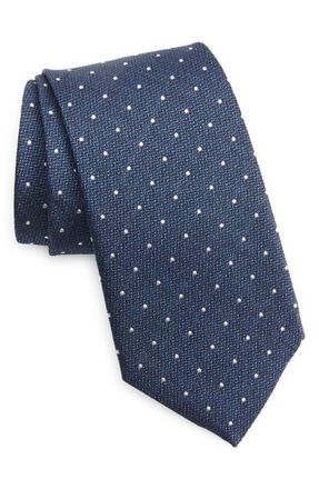Jack Victor Cotton Blend Tie in Palace Blue at Nordstrom