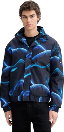Karl Lagerfeld Insulated Jacket - Heren - Zomerjassen - Zwart - M - Leer - Jassen