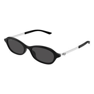 Gucci Ovale Zonnebril - Dames - Accessoires - Zwart - Maat: 52 MM