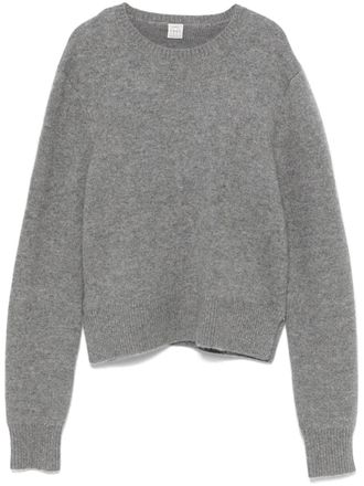 Toteme cropped sweater - women - Cashmere/RWS Wool/Elastane - M - Grey