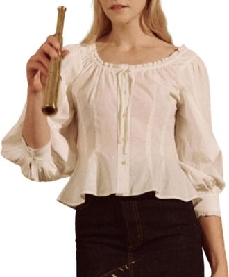 The Great. Womens The Haven Top In True White