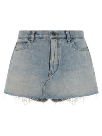 Balenciaga Light Blue Solid Short