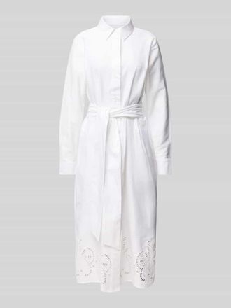 Seidensticker Seidensticker Hemdblusenkleid mit Lochstickerei in Weiss, Größe 46