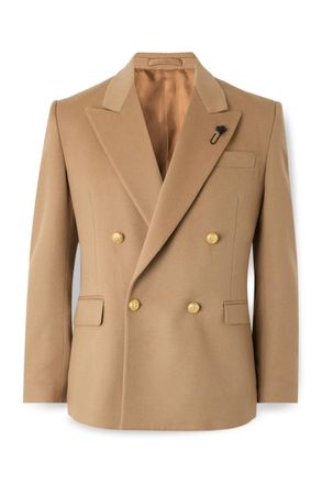 Lardini Double-Breasted Virgin Wool Blazer