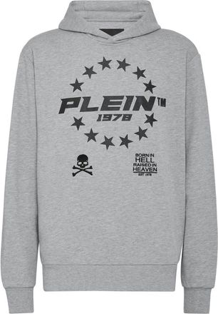 Philipp Plein Hoodies & sweatvesten, Heren, Grijs, 3Xl, Katoen, Hooded Sweatshirt