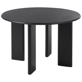 Beliani Beliani - Mesa De Comedor De Madera De Mdf 120 Cm Negro Cosmo