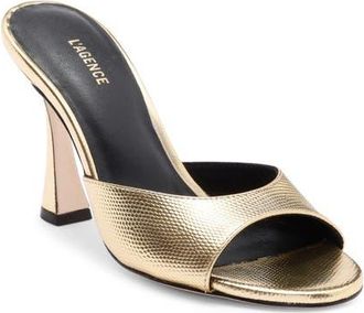 L'agence Avery Slide Sandal in Gold at Nordstrom, Size 8