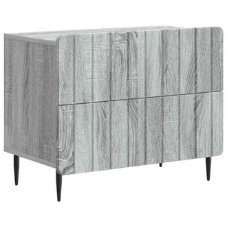 vidaXL Armario De Noche Con Caj&oacute;n Gris Sonoma 62 X 34,5 X 49,5 Cm Vidaxl