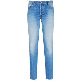 Balmain Blue Denim Jacket Ah1Mg000Dc99 - male - Balmain - Slim Fit Jeans - Blue - W31 - Jeans