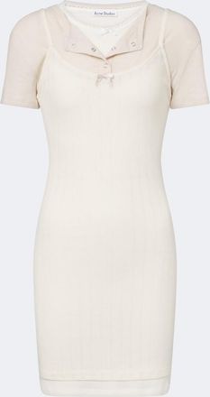 Acne Studios Layered knitted minidress