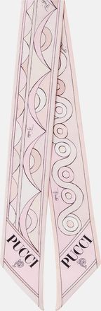 Pucci Iride and Rombi silk twill scarf