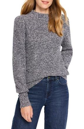 Nic+Zoe Waffle Stitch Crewneck Sweater in Indigo Mix at Nordstrom Rack, Size X-Large