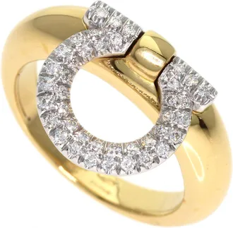 Ferragamo Yellow Gold (18K) Band Ring (Pre-Owned)