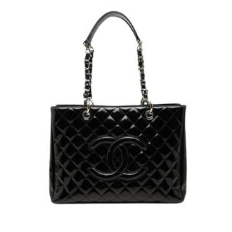 Chanel Bolso Tote Pre-owned de Piel Charol Matelass&eacute; - Pre-owned - Mujer - Negro - ONE SIZE