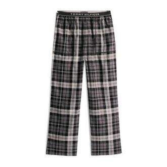 Tommy Hilfiger flanellen pyjamabroek grijs/zwart