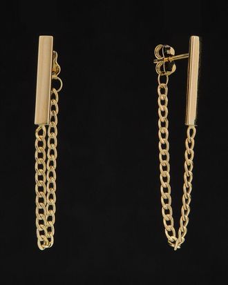 Italian Gold, Inc 14K Italian Gold Bar Chain Earrings