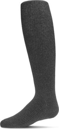 MeMoi Ribbed Basic Tights in Dark Gray Heather at Nordstrom, Size 12-24M