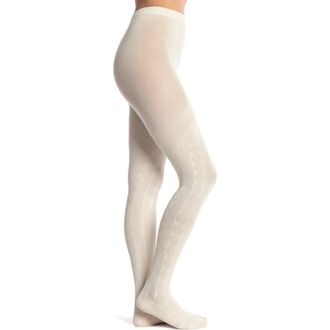 Hue CABLE SWEATER TIGHT in Ivory at Nordstrom Rack, Size Small/medium