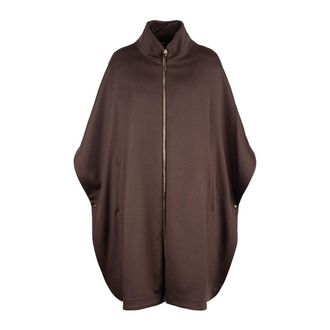 Herno Luxury Wool And Ultralight Nylon Poncho