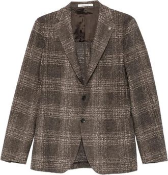 Tagliatore Tailored Jacket - Heren - Blazers - Bruin - M - Katoen - Jassen