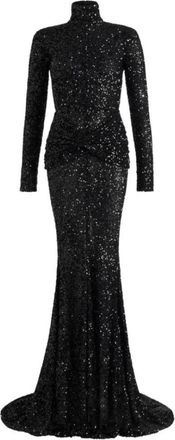 Patou Cut-out Back Maxi Jurk - Dames - Avondkleed - Zwart - XS - Polyester - Kleedjes