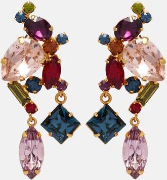 Jennifer Behr Ambra crystal-embellished drop earrings
