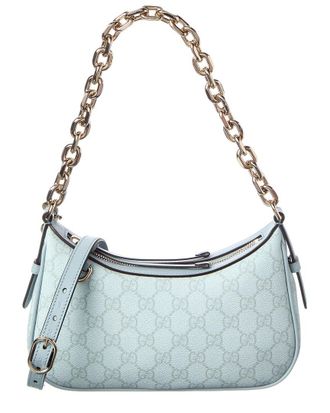 Gucci Gg Emblem Leather Shoulder Bag