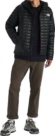 The North Face Thermoball Hooded Jacket In Black