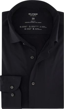 Olymp Olymp, Heren, Overhemden, Zwart, Maat: XL Jersey