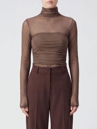 Christophe Lemaire Sheer Tulle Turtleneck Top with Tie Fastening