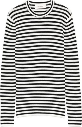 Lisa Yang Tops, Dames, Wit, S, Katoen, Vivian Gestreept Top