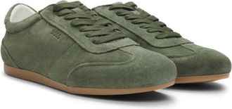 BOSS Suede sneakers with logo details