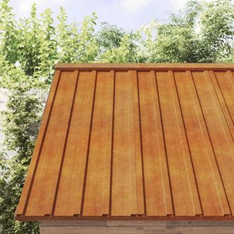vidaXL Paneles De Tejado 12 Uds Acero Corten Oxidado 100x44cm Vidaxl