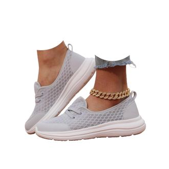 Generic Orthopedic Shoes for Women 2026 Wide Width Soft Sole Mesh Cushion Sole Comfortbale Wedge Sneakers Breathable Slip On Arch Support Non-Slip Shoes Knit 