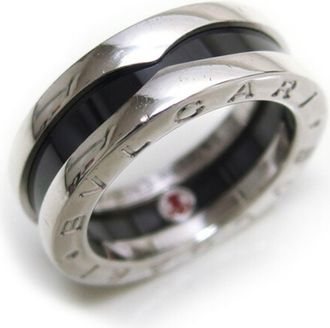Bulgari Silver 925 Band Ring (Pre-Owned)