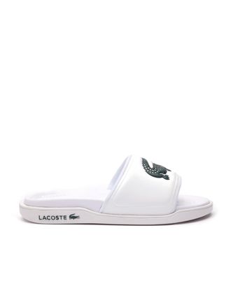 Lacoste Womens Croco DUALISTE 0922 2 CFA Sneakers, Wht/Dk Grn, 2.5 UK