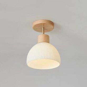 OEM L&aacute;mpara De Techo Peque&ntilde;a De Cristal De Estilo Japon&eacute;s Para El Hogar, Arte En Madera, L&aacute;mpara De Techo Empotrada, Pasillo N&oacute;rdico, Luz De Techo Cerca D