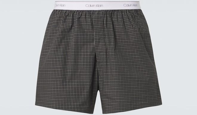 Owen checked cotton boxer briefs