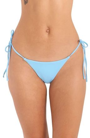 Volcom Simply Seamless Side Tie Bikini Bottoms in Cloud Blue at Nordstrom, Size X-Large