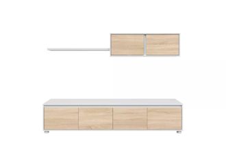 Usinestreet Mueble TV roble canadian y blanco artik