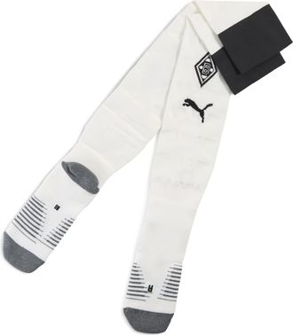 Puma Calzettoni Borussia M&ouml;nchengladbach 25/26 da uomo, Abbigliamento, Bianco, 35-38