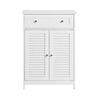 SoBuy Sobuy - Mobiletto Bagno Colonna Bagno Cassettiera Bagno Con Cassetti Bianco Frg238-w