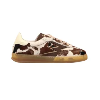MOA Master Of Arts Sneakers, female, Brown, Size: 7 US Brown Horse Print Club Deluxe Sneakers