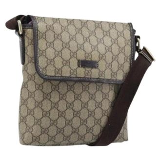 Gucci Pre-owned Cross Body Bag - Dames - Pre-owned - Beige - Maat: ONE Size Leer