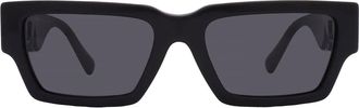 Versace Dark Grey Rectangular Mens Sunglasses VE4459 GB1/87 54