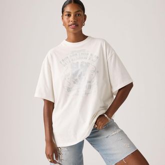 Levi's Graphic Short Stack Tee - Womens - XS - White