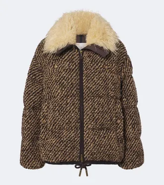 Moncler Piumino Dynamique in boucl&eacute;
