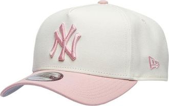 New Era Womens New York Yankees Yankees 9FORTY A-Frame Cap - Adult Chrome/Pink Rouge