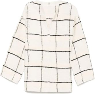 Toteme Tunica a quadri - Toni neutri