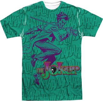 Gildan Batman Merriment Short Sleeve Adult 100% Poly Crew Tee / T-Shirt